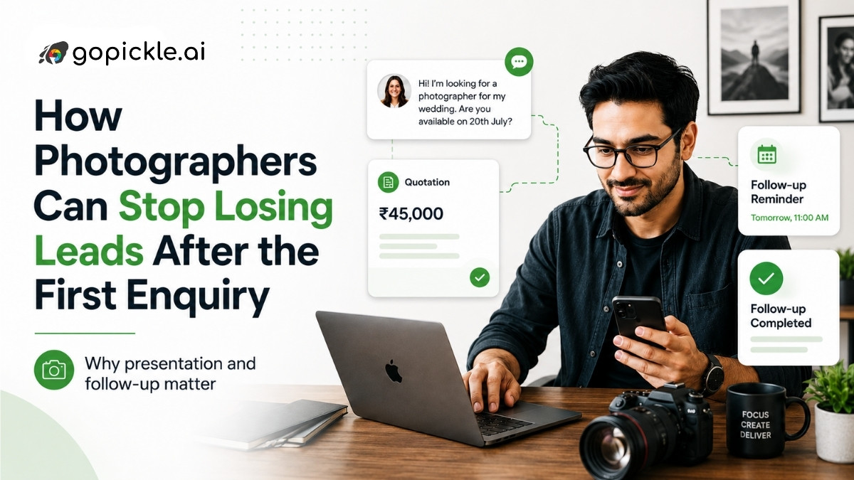 How Photographers Can Stop Losing Leads After the First Enquiry