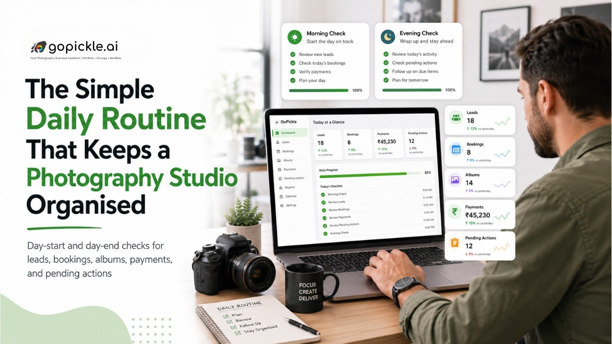 The Simple Daily Routine That Keeps a Photography Studio Organised