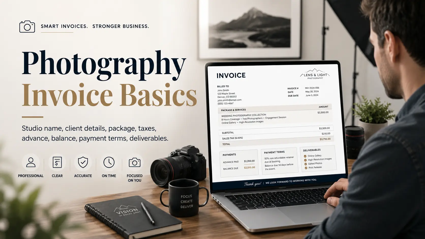 Photography Invoice Basics: What Should Be Included