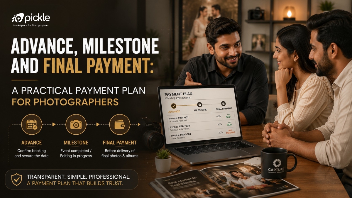 Advance, Milestone and Final Payment: A Practical Payment Plan for Photographers