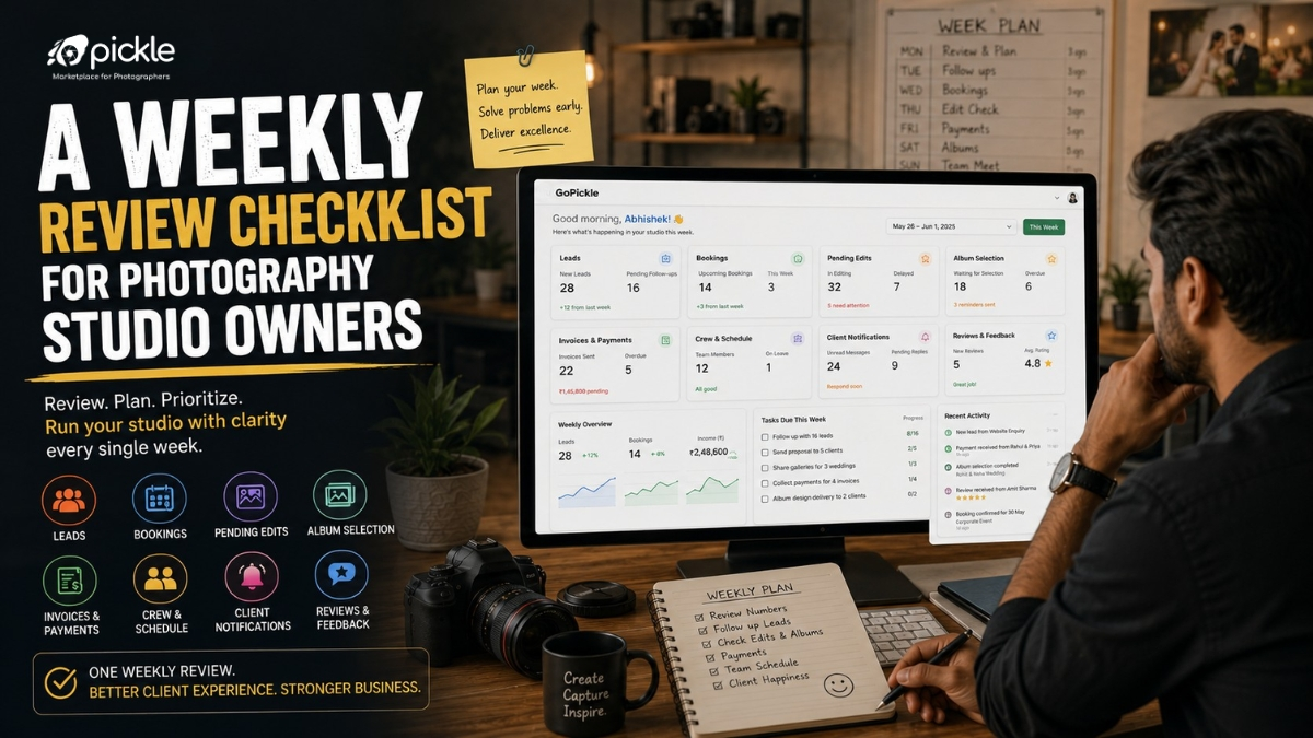 A Weekly Review Checklist for Photography Studio Owners