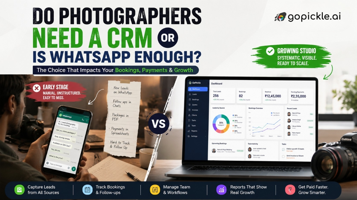 Do Photographers Need a CRM or Is WhatsApp Enough?