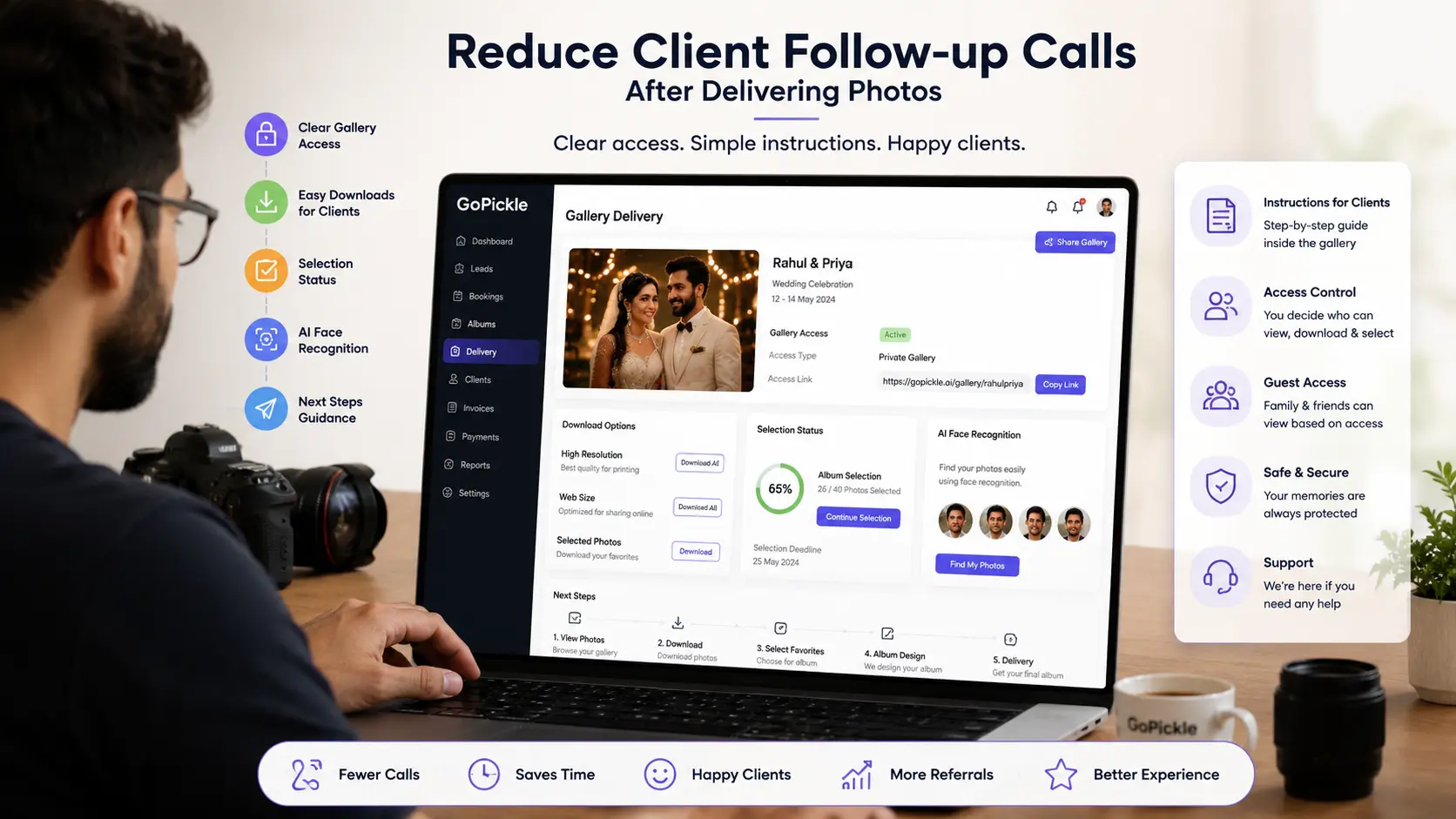 How to Reduce Client Follow-up Calls After Delivering Photos