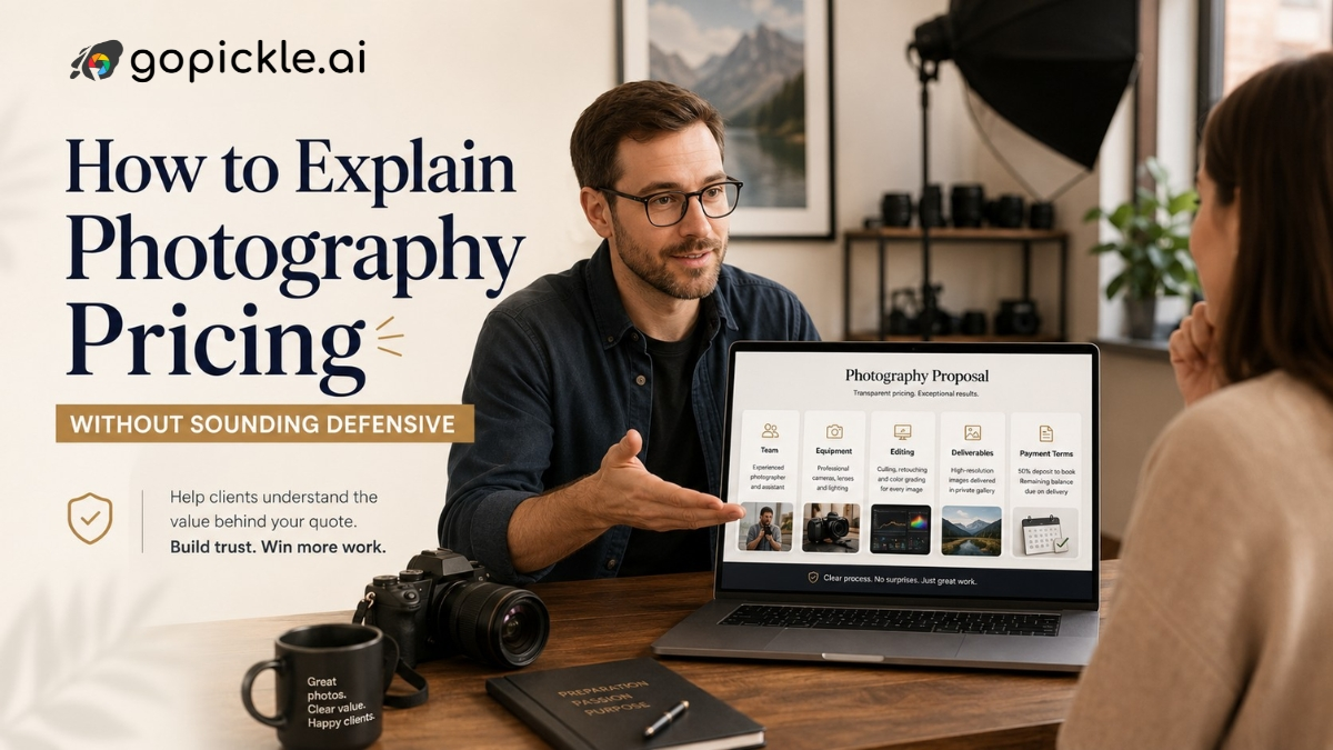How to Explain Photography Pricing Without Sounding Defensive
