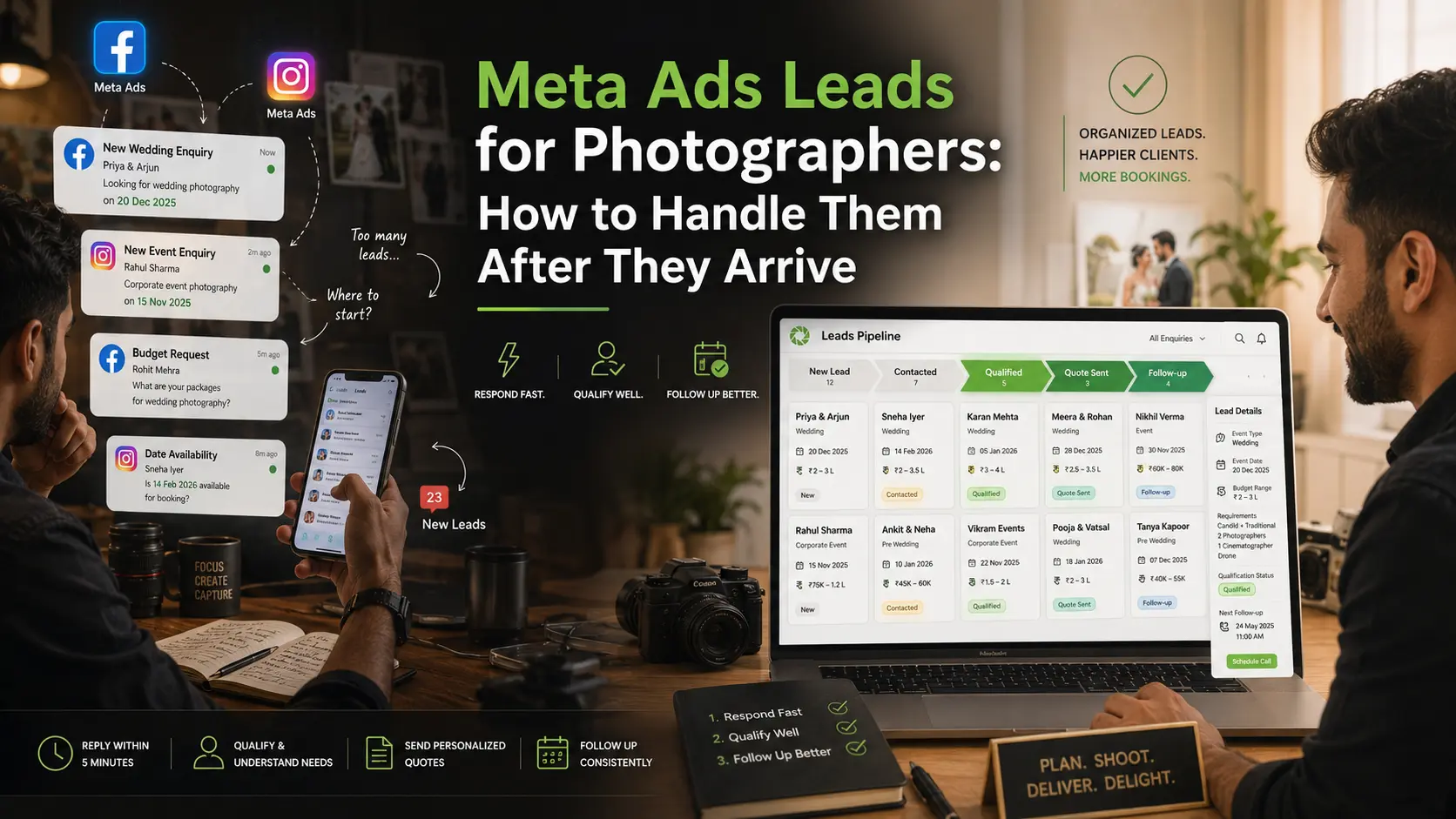 Meta Ads Leads for Photographers: How to Handle Them After They Arrive