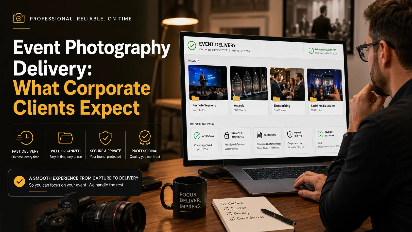 Event Photography Delivery: What Corporate Clients Expect