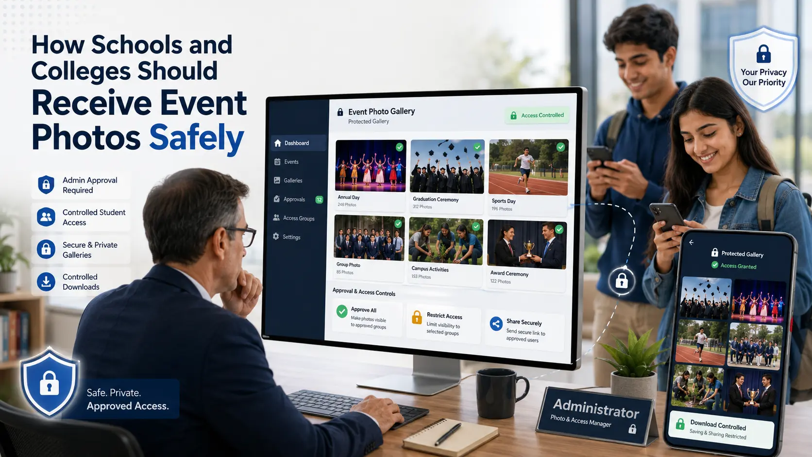 How Schools and Colleges Should Receive Event Photos Safely