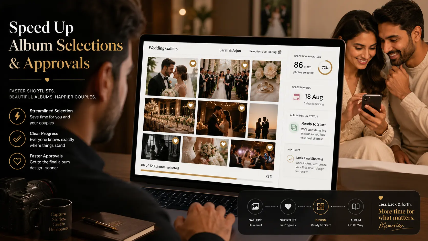 Wedding Album Selection: How to Get Faster Client Approvals as a Photographer