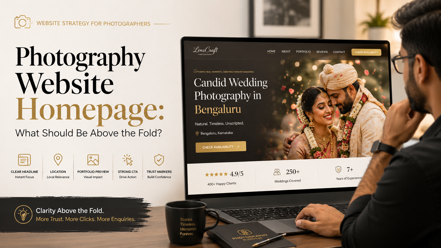 Photography Website Homepage: What Should Be Above the Fold?