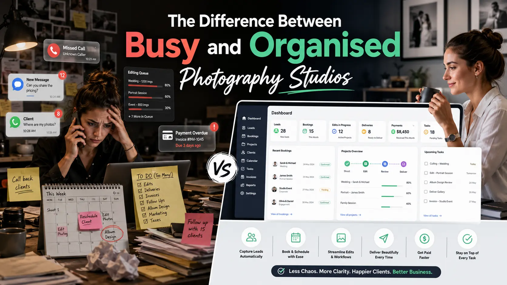 The Difference Between Busy and Organised Photography Studios