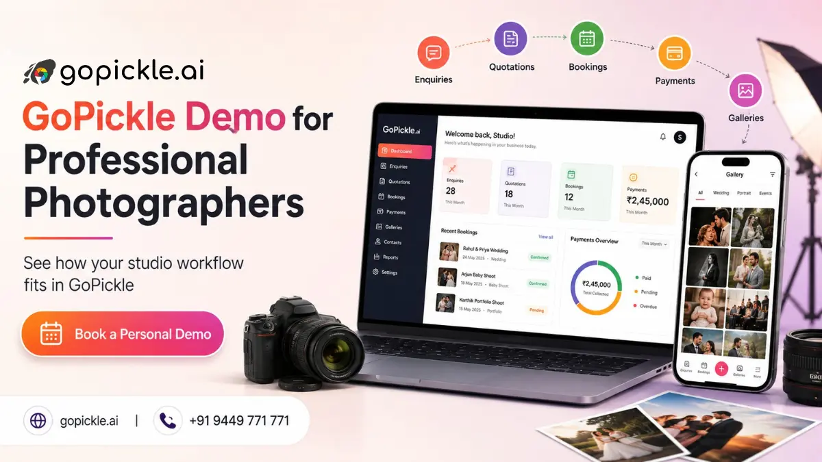 GoPickle Demo for Professional Photographers