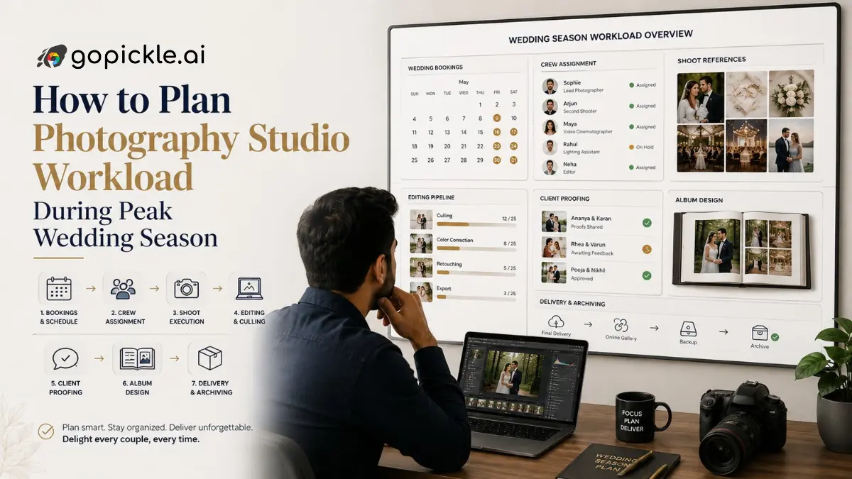 How to Plan Photography Studio Workload During Peak Wedding Season