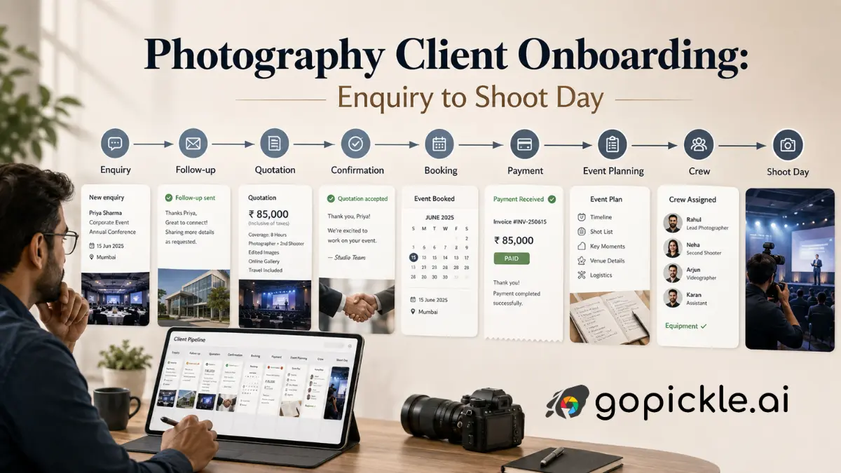 Photography Client Onboarding Workflow: From Enquiry to Shoot Day