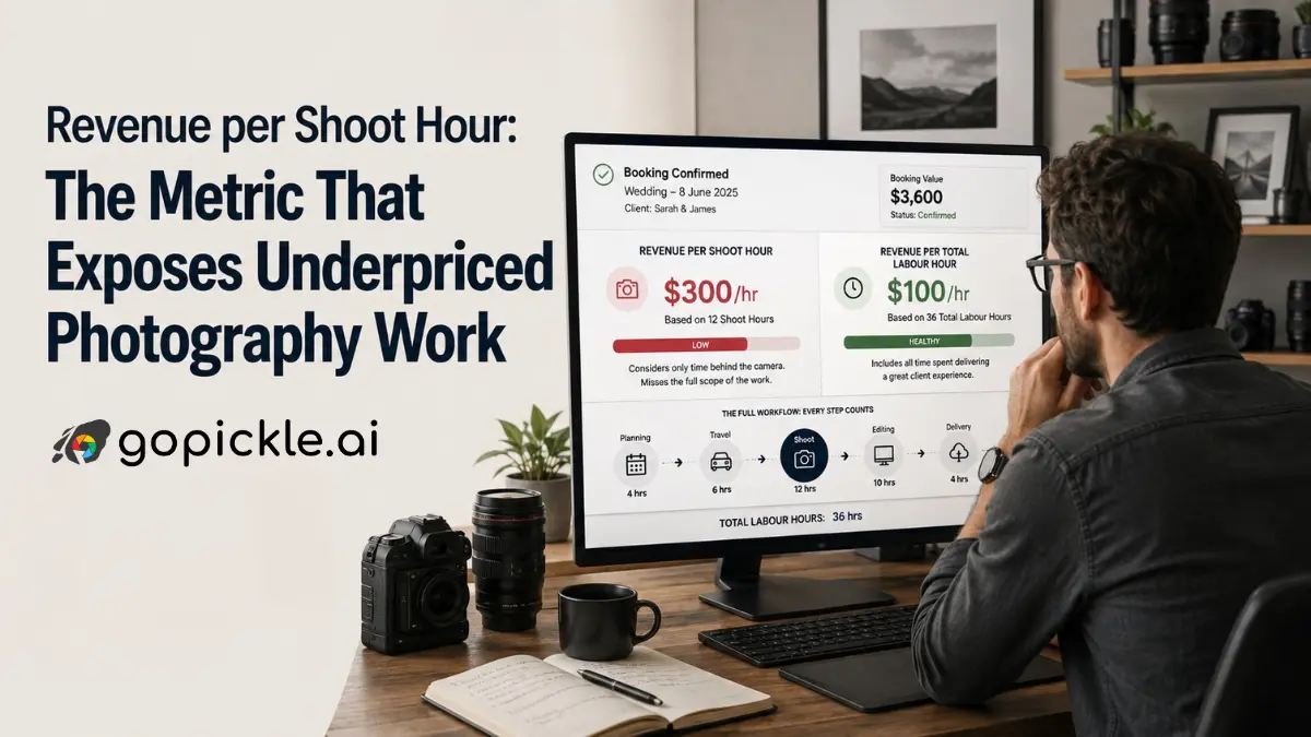 Revenue per Shoot Hour: The Metric That Exposes Underpriced Photography Work