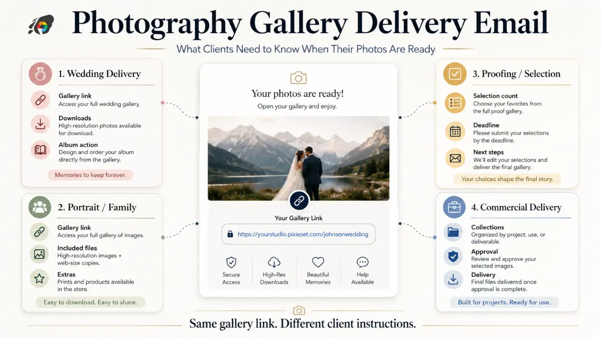 Photography Gallery Delivery Email Template: What Clients Need to Know When Their Photos Are Ready