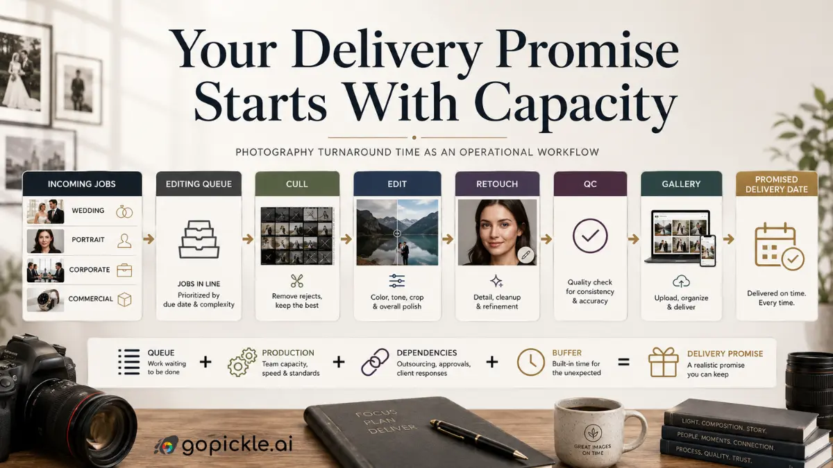 Photography Turnaround Time: How to Set a Delivery Promise Your Studio Can Actually Keep