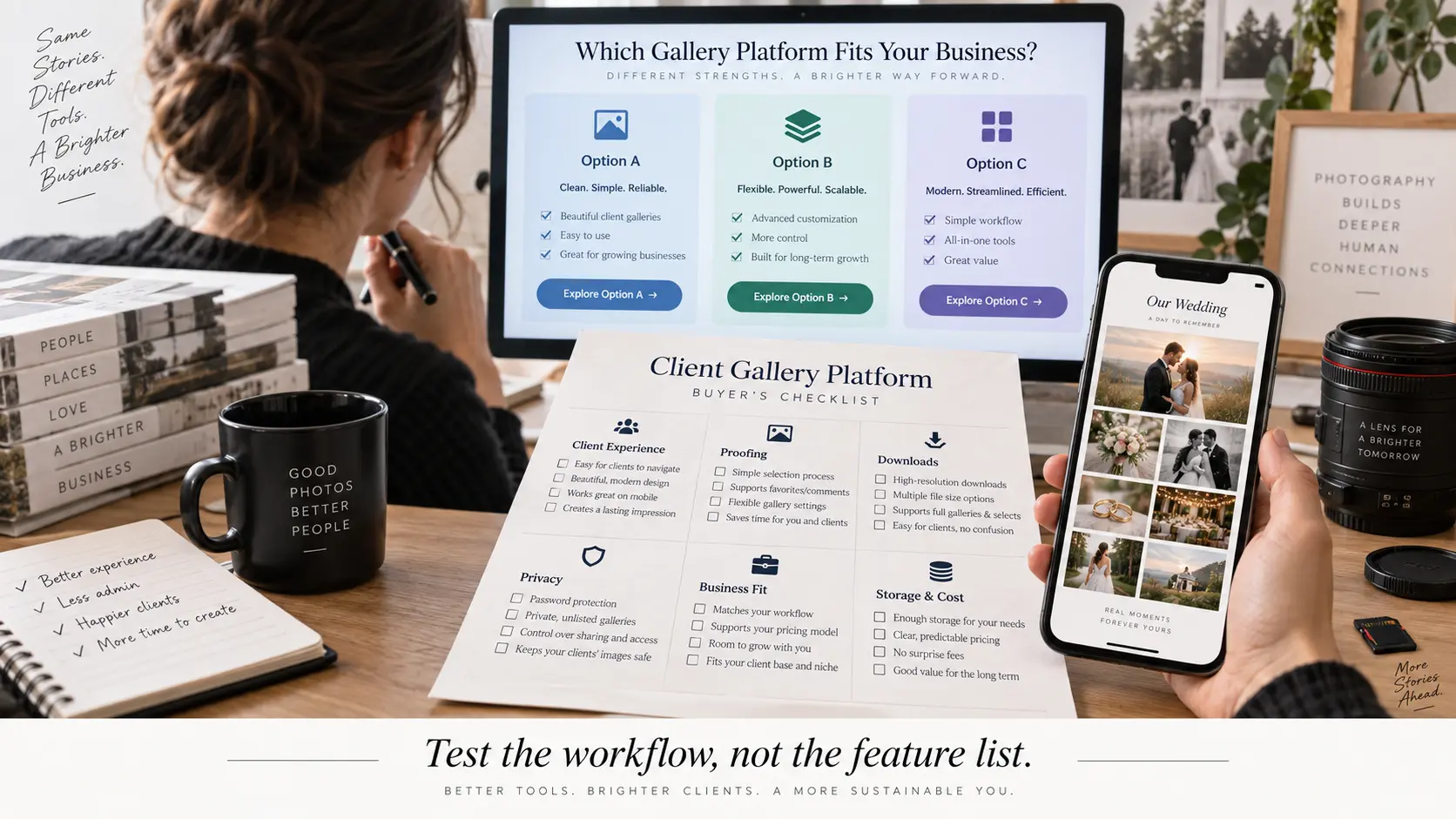 How to Choose Client Gallery Software: A 15-Point Buyer’s Checklist for Photographers