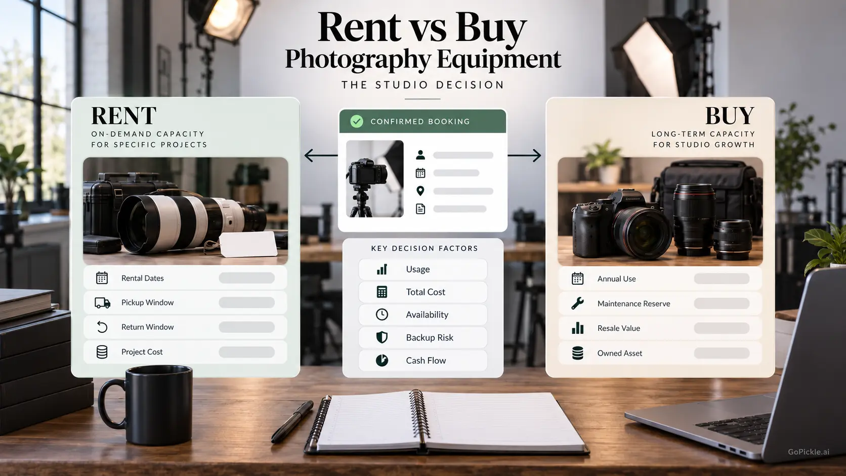 Rent vs Buy Photography Equipment: A Business Case for Growing Studios