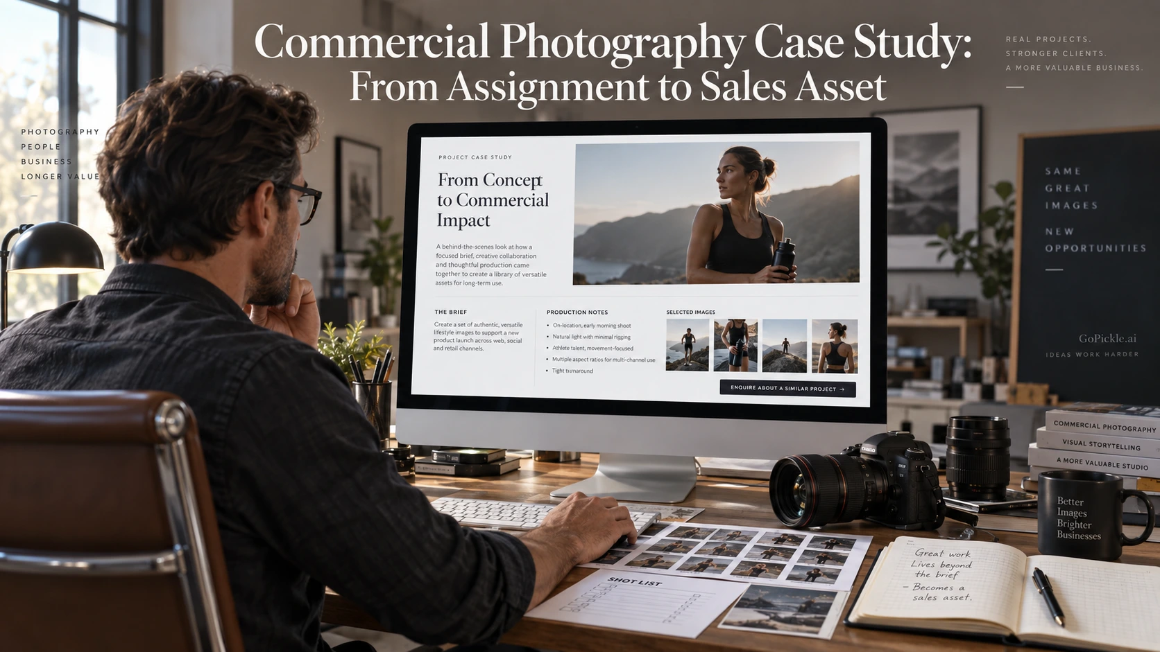 Commercial Photography Case Study Page: Turn Past Assignments Into Search and Sales Assets