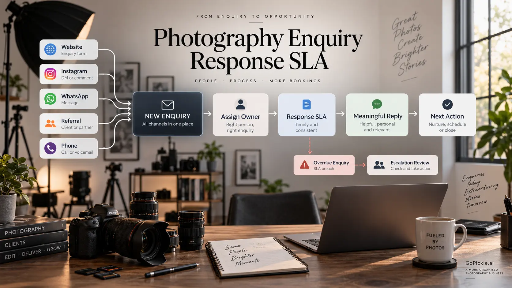 Photography Enquiry Response Workflow: Set an SLA for Busy Studios