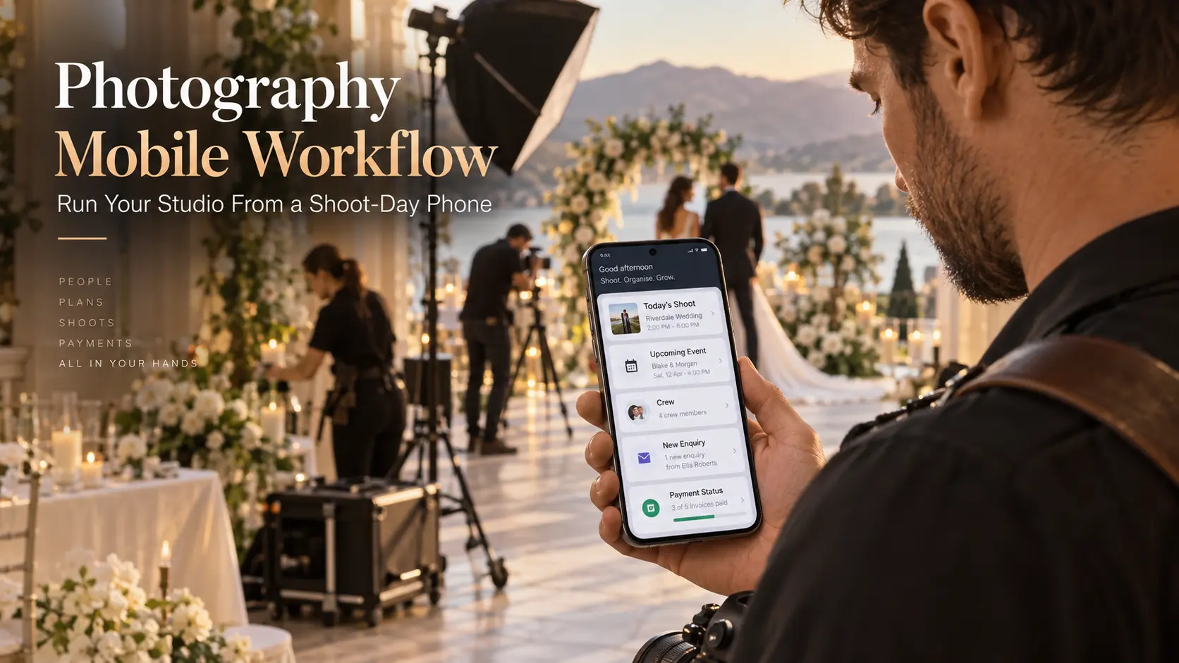 Photography Mobile Workflow: What Studio Owners Should Be Able to Do From a Shoot-Day Phone